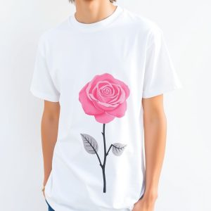 t shirt rose personnalisé