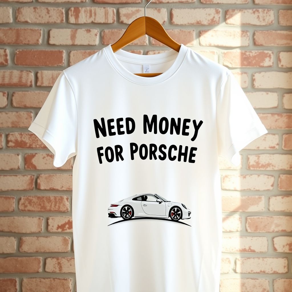 tee shirt need money for porsche